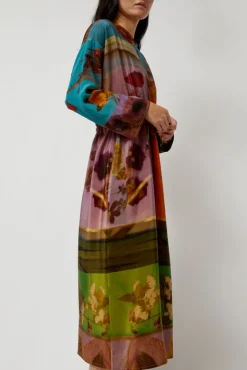 Simple Dress in Print G^No.6 Store Clearance