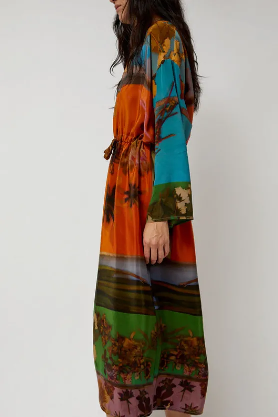 Simple Dress in Print G^No.6 Store Clearance