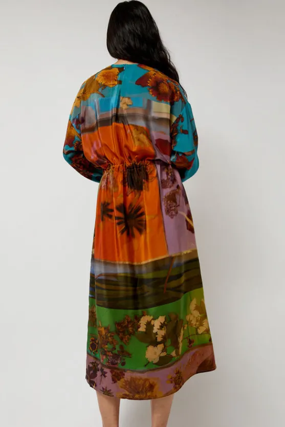 Simple Dress in Print G^No.6 Store Clearance