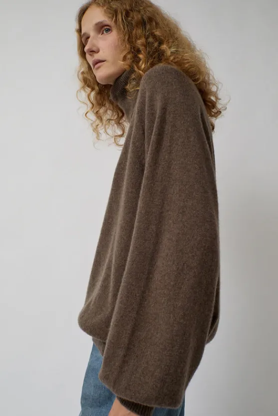 Soar Turtleneck in Teak Brown^No.6 Store Clearance