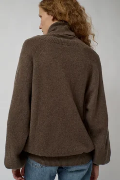 Soar Turtleneck in Teak Brown^No.6 Store Clearance