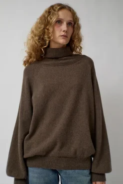 Soar Turtleneck in Teak Brown^No.6 Store Clearance