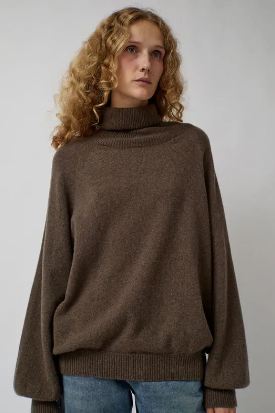 Soar Turtleneck in Teak Brown^No.6 Store Clearance