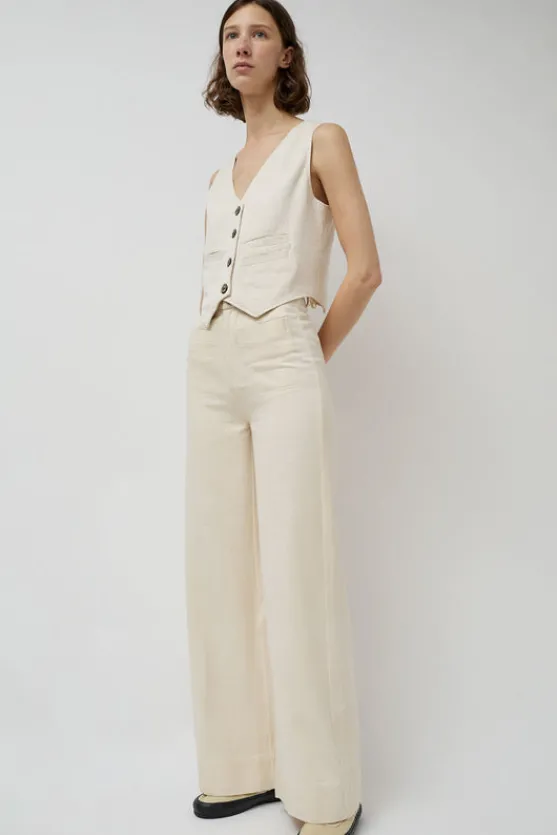 Soft Hank Pant in Bone^No.6 Store Sale