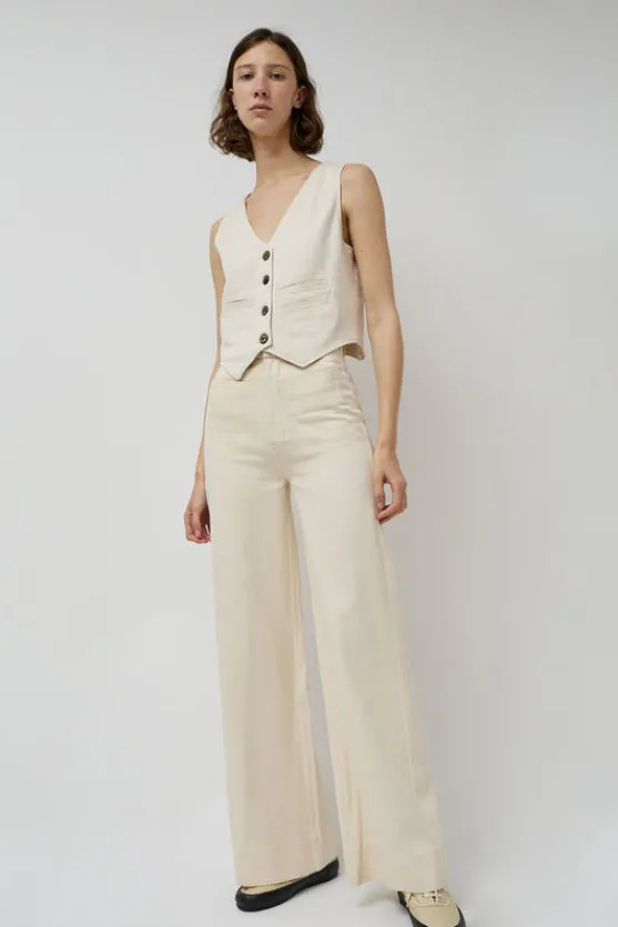 Soft Hank Pant in Bone^No.6 Store Sale