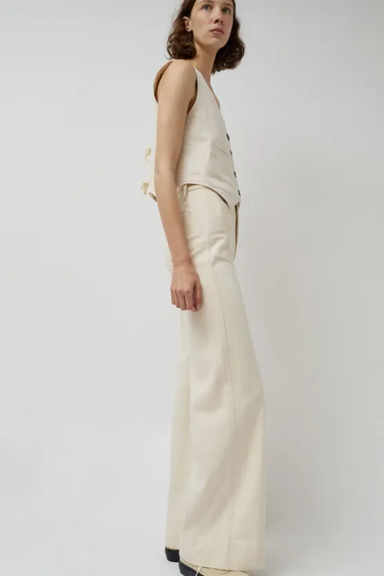 Soft Hank Pant in Bone^No.6 Store Sale