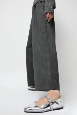 Square Toe Mary Jane in Silver Mirror^No.6 Store Discount
