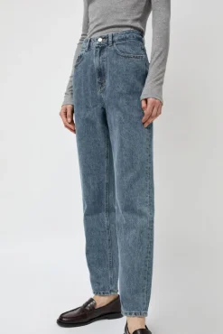 Straight Fit Denim in Mid Blue^No.6 Store Online