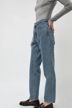 Straight Fit Denim in Mid Blue^No.6 Store Online