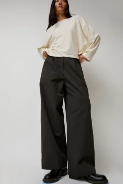 Straight Trousers in Dark Grey^No.6 Store Outlet
