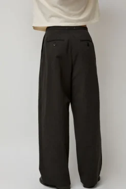 Straight Trousers in Dark Grey^No.6 Store Outlet