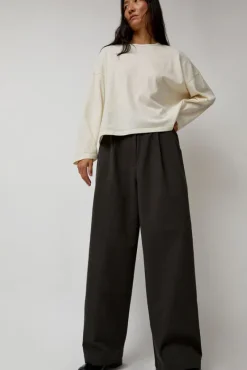 Straight Trousers in Dark Grey^No.6 Store Outlet