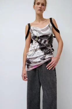 Strap Dress in Purple Print^No.6 Store New