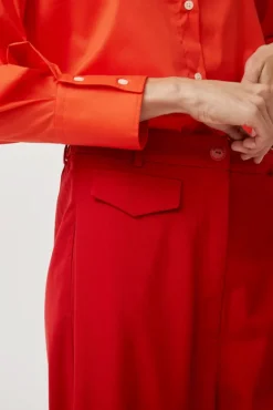 Tailoring Pocket Pants in Red^No.6 Store Hot