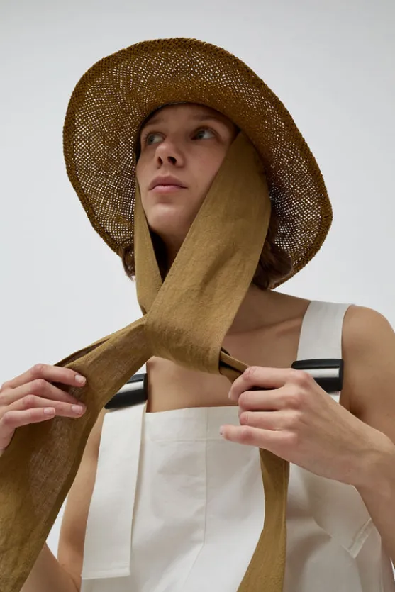 Traveller Otto Alessio Hat in Olive with Tobacco^No.6 Store Hot