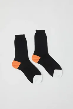 Tricolor Cotton Socks in Black^No.6 Store Outlet