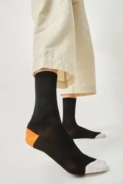 Tricolor Cotton Socks in Black^No.6 Store Outlet