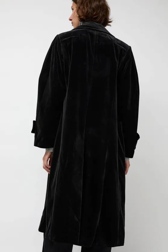 Trigonal Fall Coat in Black Velvet^No.6 Store Hot