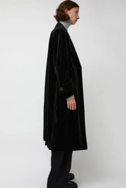 Trigonal Fall Coat in Black Velvet^No.6 Store Hot