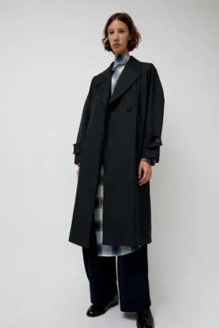 Trigonal Fall Coat in Charcoal^No.6 Store Sale