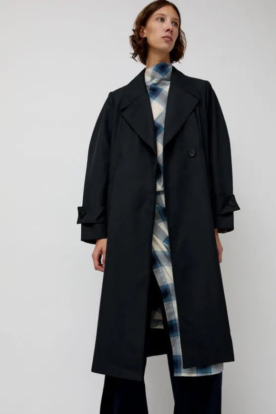 Trigonal Fall Coat in Charcoal^No.6 Store Sale