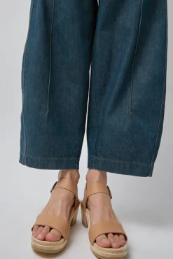 Two Strap Clog on Mid Heel in Desert^No.6 Store Discount