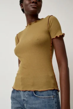 Vein Tee in Jade Brown^No.6 Store Sale