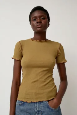 Vein Tee in Jade Brown^No.6 Store Sale