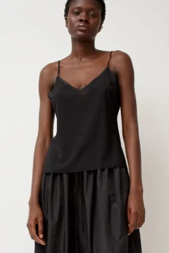 V-Neck Camisole in Black^No.6 Store Sale