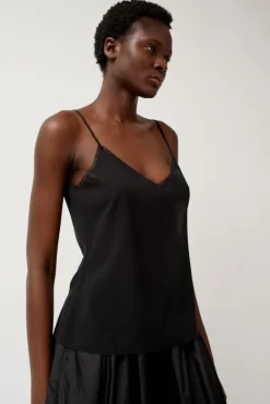 V-Neck Camisole in Black^No.6 Store Sale