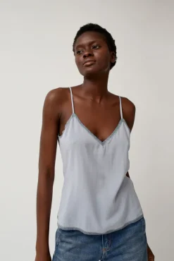 V-Neck Camisole in Cloud Blue^No.6 Store Discount
