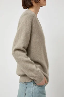 V-Neck Knit in Beige^No.6 Store Discount