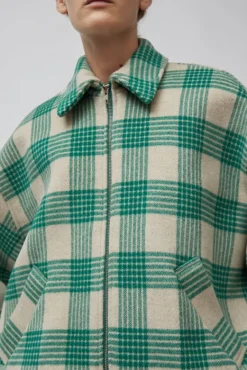 Wicke Bomber in Beige and Green^No.6 Store Fashion