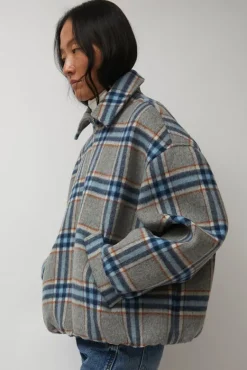 Wicke Bomber in Blue and Rust^No.6 Store Fashion