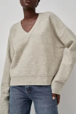Wide V Neck in Carrara^No.6 Store Best
