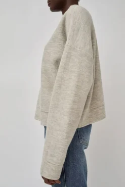 Wide V Neck in Carrara^No.6 Store Best