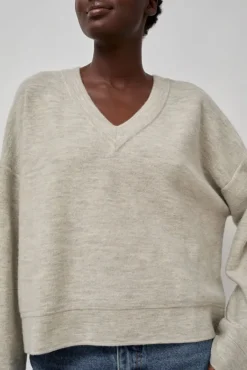 Wide V Neck in Carrara^No.6 Store Best