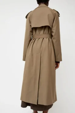 Wool Blend Long Trench in Light Olive^No.6 Store Discount