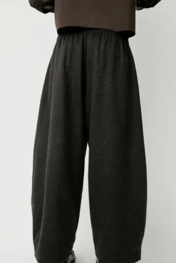 Wool Curved Pants in Java^No.6 Store Outlet