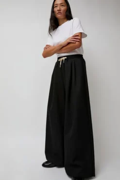 Wool Drawstring Pants in Black^No.6 Store Sale
